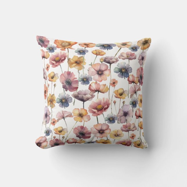 Coussin Aquarelle délicate (Recto)