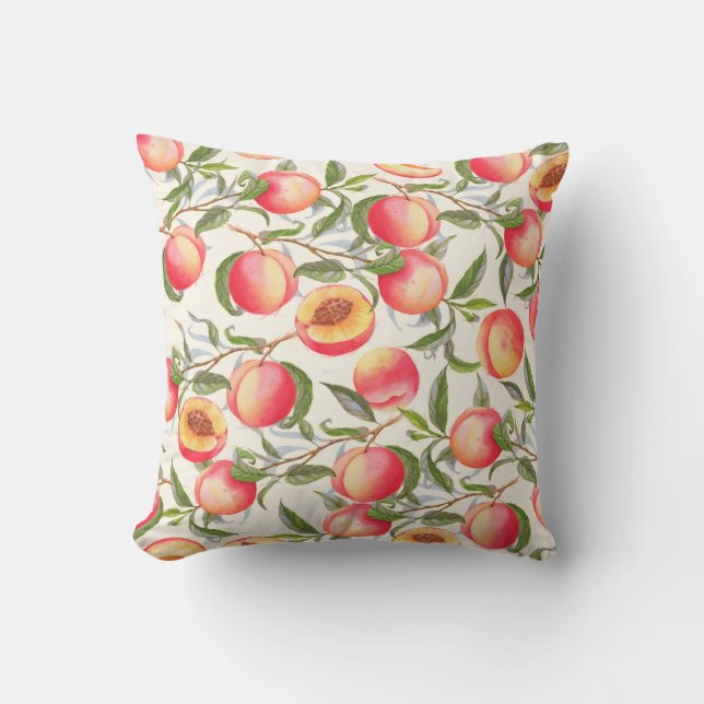 Coussin Aquarelle dessinée à la main motif sans couture av (Recto)