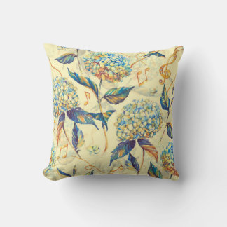 Coussin Aquarelle dessinée à la main motif sans couture av