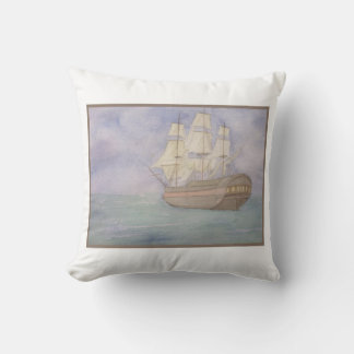 Coussin Aquarelle du grand navire