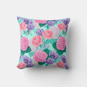 Coussin Aquarelle du jardin de printemps 2