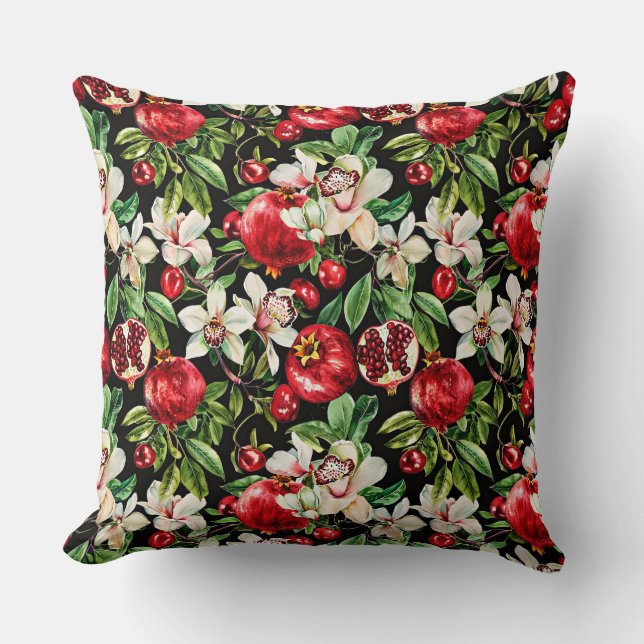 Coussin Aquarelle esquissée détail élégant motif de da (Recto)