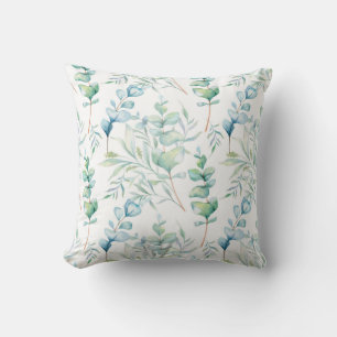 Coussin Aquarelle Eucalyptus Motif Jeu d'oreiller