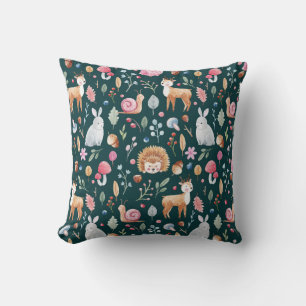 Coussin Aquarelle Fairy Forest Motif pour enfants