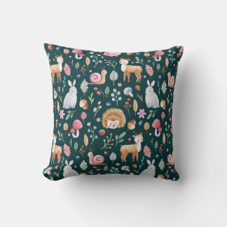 Coussin Aquarelle Fairy Forest Motif pour enfants