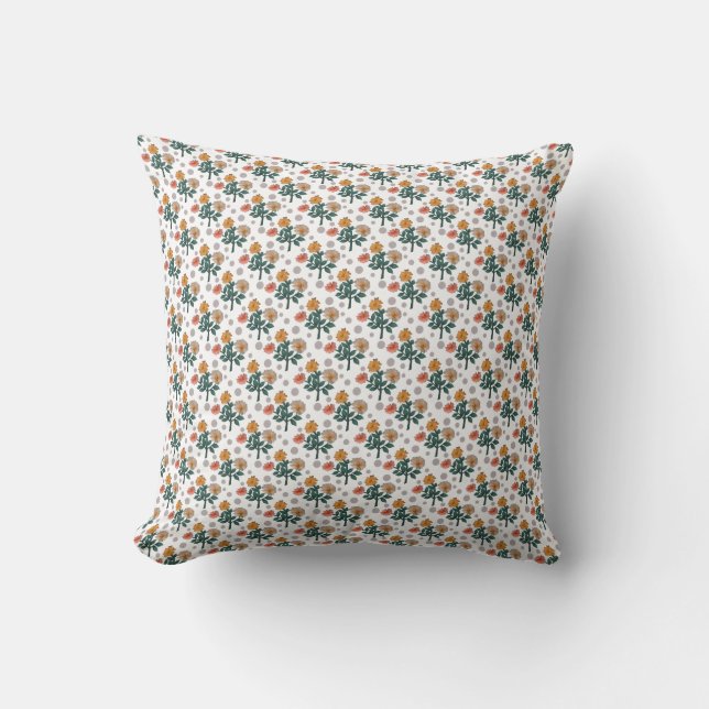 Coussin Aquarelle florale  (Recto)