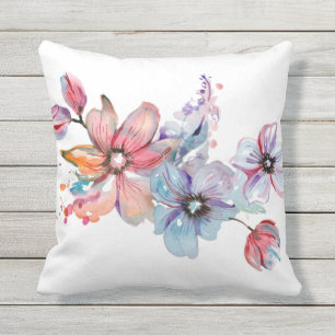 Coussin Aquarelle florale