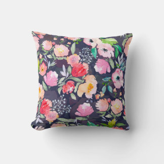Coussin Aquarelle florale motif et sans soudure b