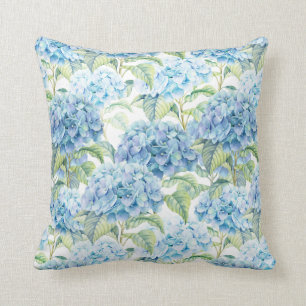 Coussin Aquarelle Hydrangea Fleurs