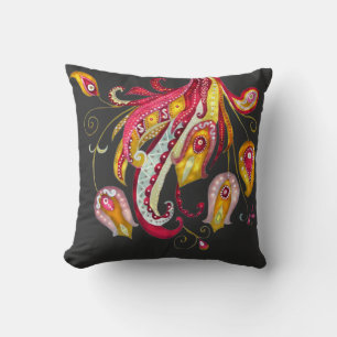 Coussin Aquarelle Imaginaire Foyer Pièces Phoenix