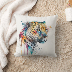 Coussin Aquarelle Jaguar
