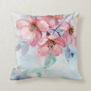 Coussin Aquarelle Jolie Fleurs