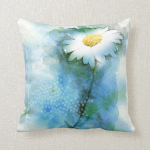 Coussin Aquarelle Jolie marguerite