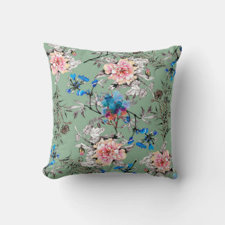 Coussin Aquarelle main dessinée sans couture motif avec be
