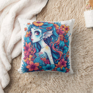 Coussin aquarelle mermaid