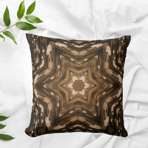 Coussin Aquarelle moderne Brown tendance Artistique