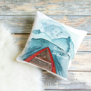 Coussin Aquarelle Moderne Nature Voir La Devis Mondiale