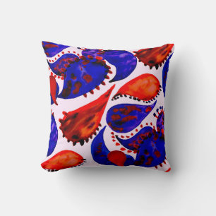 Coussin Aquarelle motif sans couture avec cachemire. Abstr