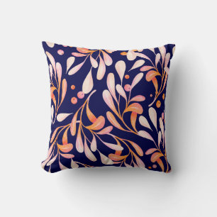 Coussin Aquarelle motif sans couture. Botanique rustique f