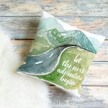 Coussin Aquarelle Nature Commençons la prochaine aventure<br><div class="desc">Aquarelle Nature Commençons la prochaine aventure</div>
