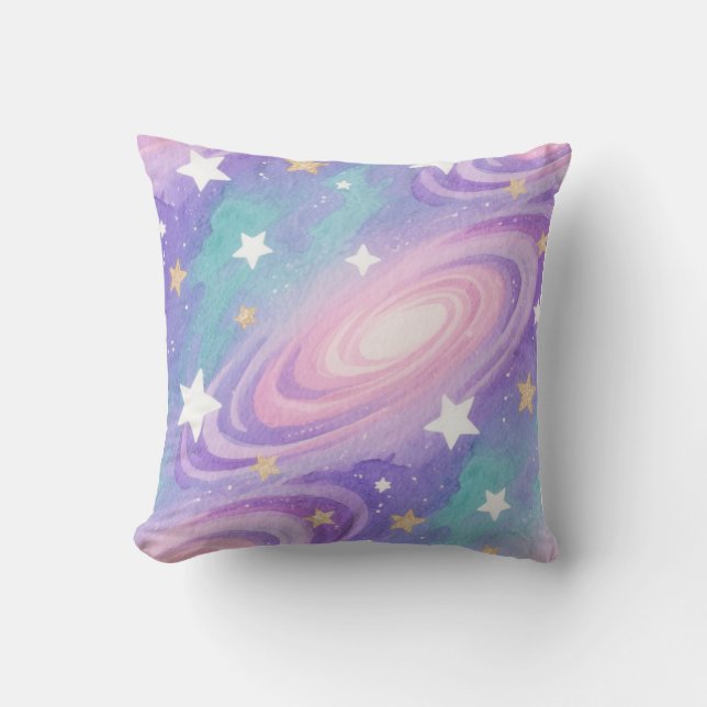 Coussin Aquarelle Nebula Swirls design Motif (Recto)