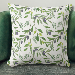 Coussin Aquarelle Olive 
