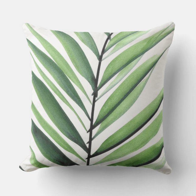 Coussin Aquarelle Palm (Recto)