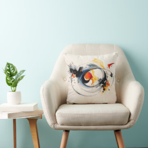 Coussin Aquarelle Peinture Doodle