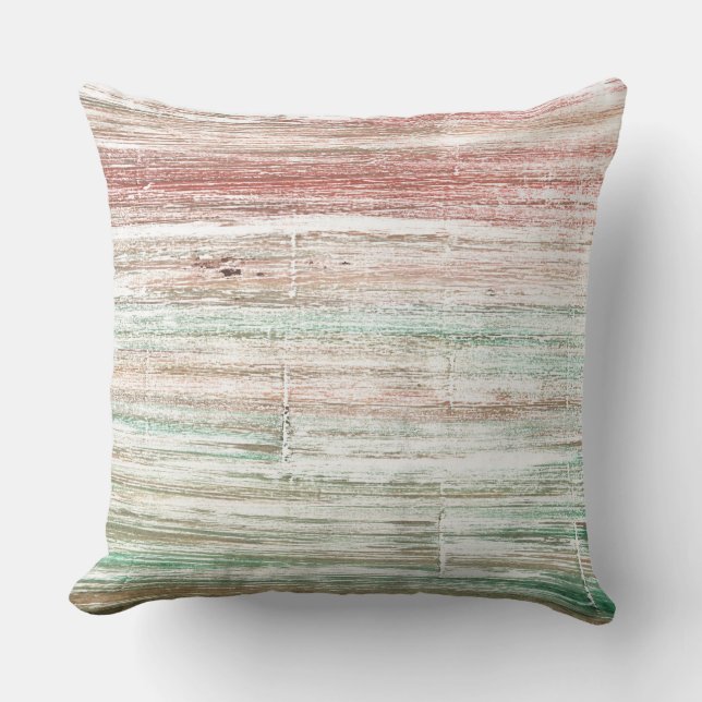 Coussin Aquarelle rayée pâle (Recto)