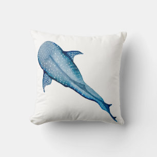 Coussin Aquarelle requin