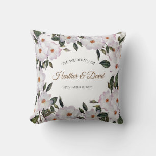 Coussin Aquarelle Rose Ballerina Floral Art Design