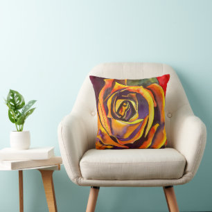 Coussin Aquarelle Rose d'or