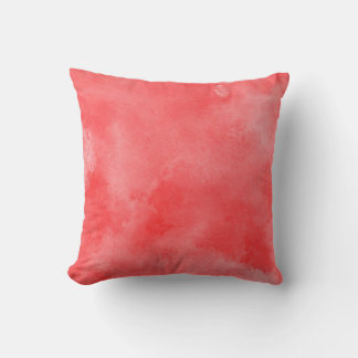 Coussin Aquarelle rouge, Accent artistique