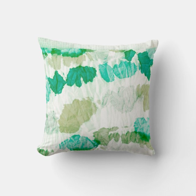 Coussin Aquarelle Texture. Frotte. Abstrait Splash. Cravat (Recto)