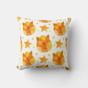 Coussin Aquarelle transparente motif des visages et des é