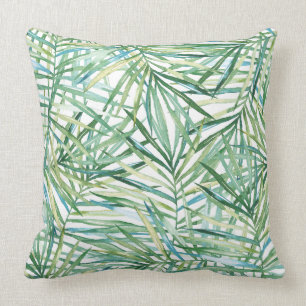 Coussin Aquarelle tropicale de feuille