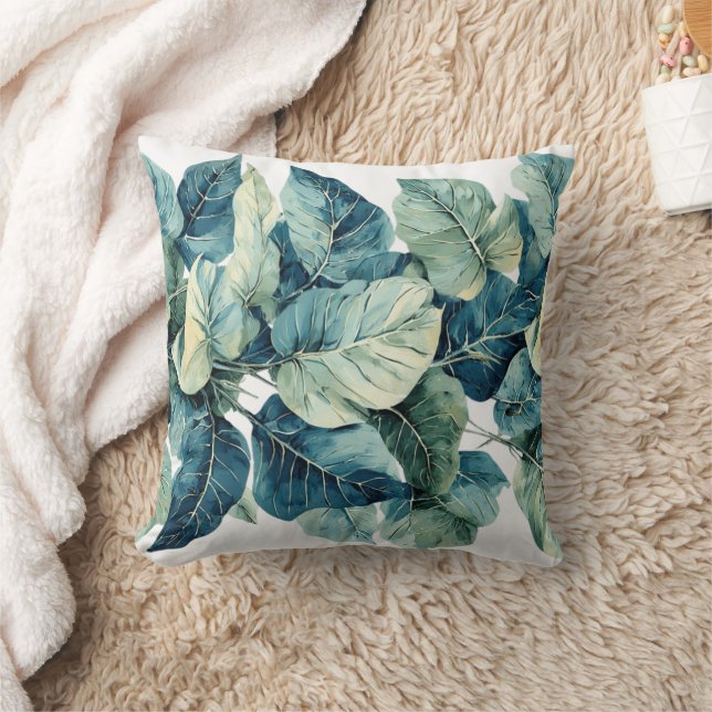 Coussin Aquarelle verte (Couverture)