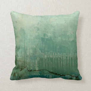 Coussin Aquarelle verte contemporaine