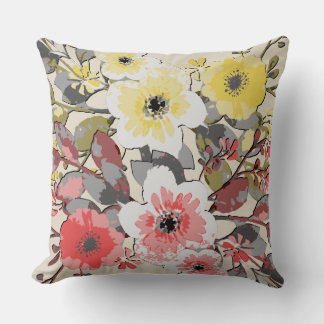 Coussin Aquarelle vintage Motif floral #21