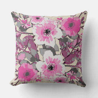 Coussin Aquarelle vintage Motif floral #27