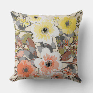 Coussin Aquarelle vintage Motif Floral #3