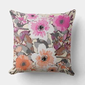 Coussin Aquarelle vintage Motif Floral #6