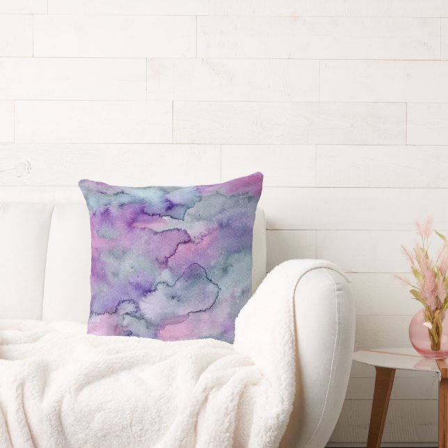 Coussin Aquarelle violette (Canapé)