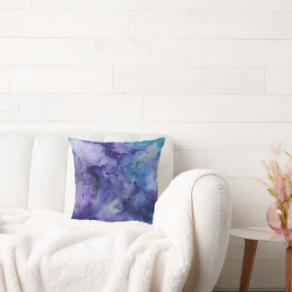 Coussin Aquarelle violette