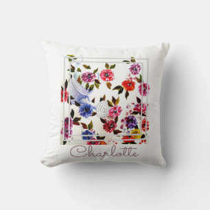 Coussin Aquarelle Whimsical Chic