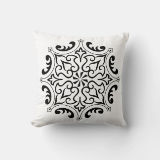 Coussin Arabesque Vintage Outline Floral