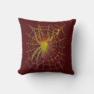 Coussin Araignée d'art éclaboussé