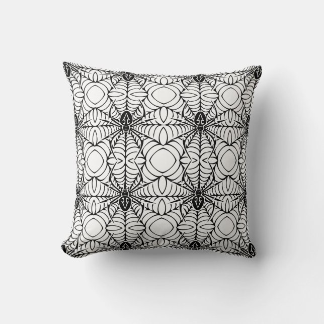 Coussin Araignée et Web (Recto)