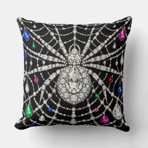 Coussin Araignée Glamouruse design Diamant Bijou