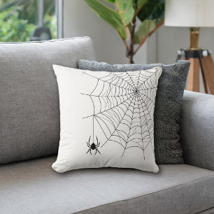 Coussin Araignée minimale et Halloween Araignée suspendue